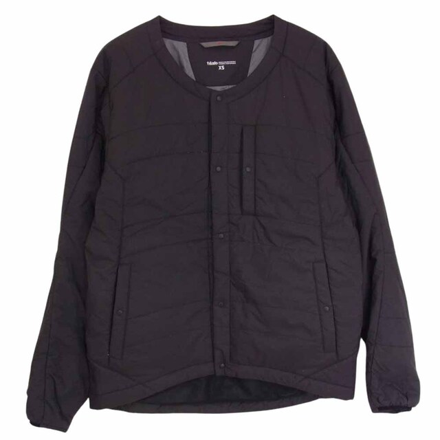 約67cm身幅TILAK ティラック PYGMY Jacket ピグミー インシュレーション ノーカラー 中綿ジャケット ブラック系 XS