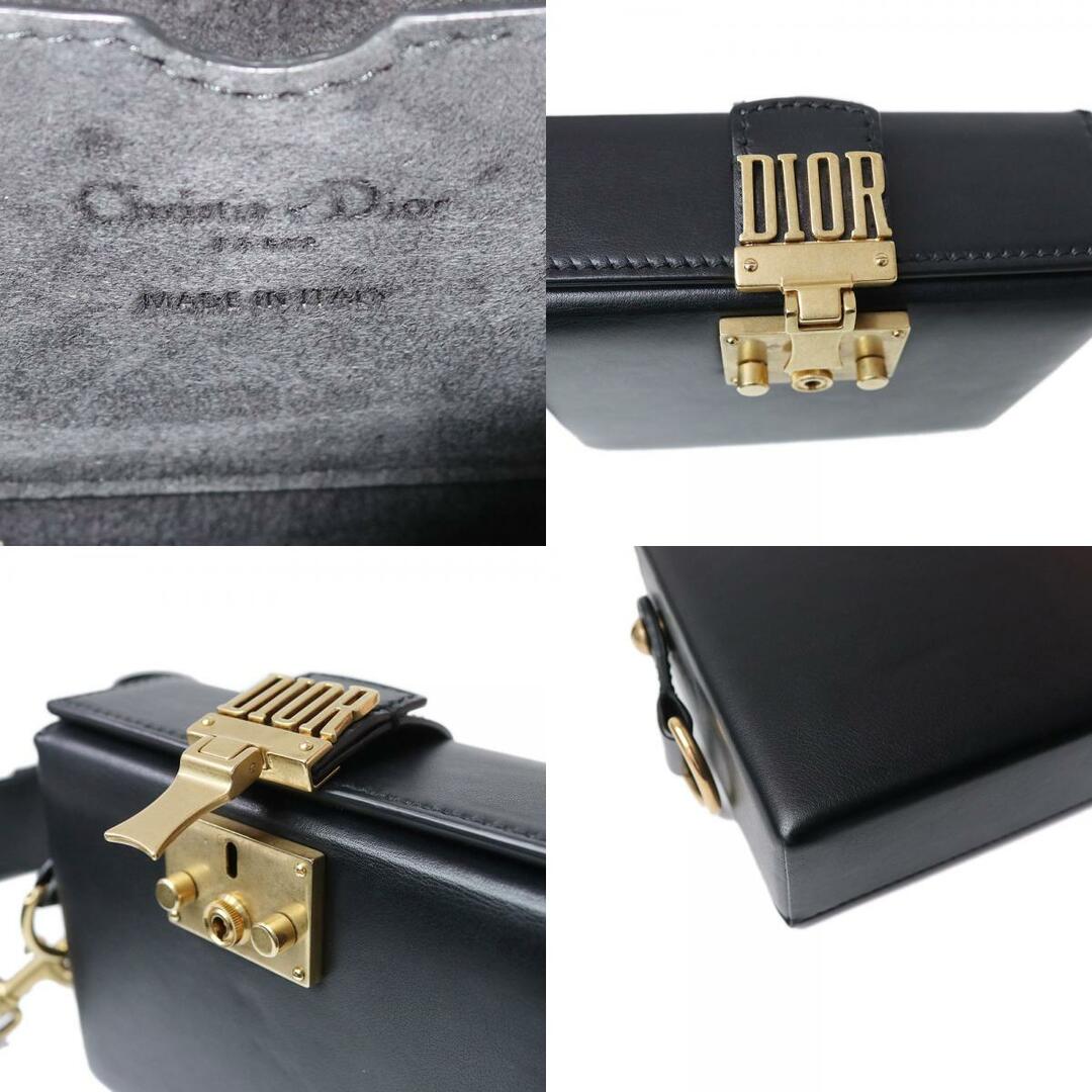 クリスチャンディオール スモールボックス ショルダーバッグ 斜め掛け カーフスキン ブラック 黒 M5800CVWU M900 Christian Dior（美品）