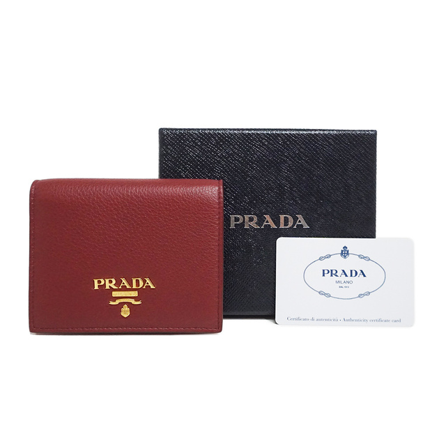 PRADA - プラダ ダイノ カラー コンパクト 二つ折り財布 バイカラー ...