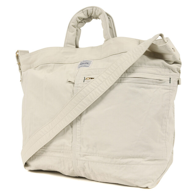 PORTER ポーター マイル 2WAY トートバッグ MILE 2WAY TOTE BAG S オフホワイト 白 S 鞄 吉田カバン 製品加工済み ワンショルダー 【メンズ】