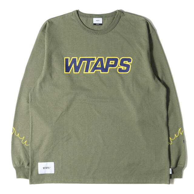 W)taps - WTAPS ダブルタップス Tシャツ フレイム刺繍 ヘビー ロング