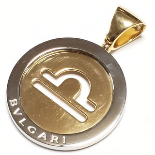 ブルガリ(BVLGARI)の☆仕上済☆ブルガリ☆750☆SS☆トンド☆ペンダント☆てんびん座☆天秤座☆K18(その他)