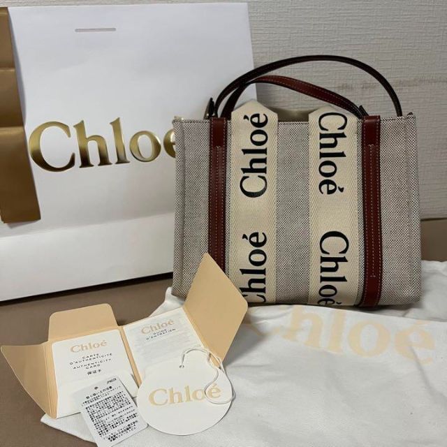 保証書付き】クロエ Chloe woody スモールトートバッグ www