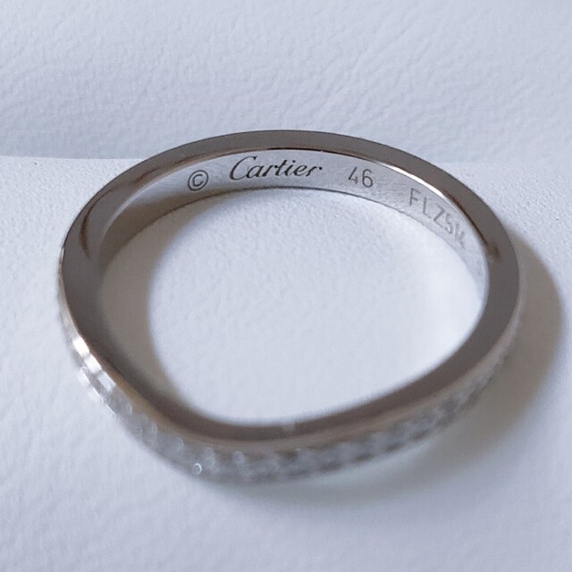 Cartier(カルティエ)のカルティエ ダイヤモンド エタニティ バレリーナ リング Pt950 2.0mm レディースのアクセサリー(リング(指輪))の商品写真