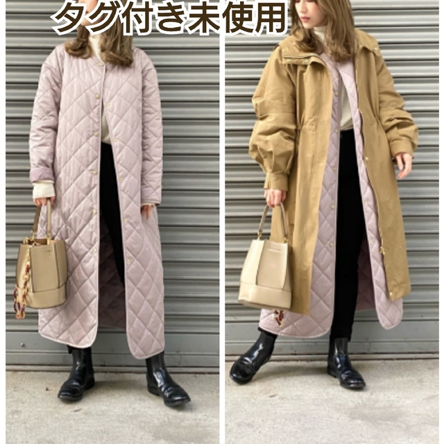 tarakoファッションタグ付き未使用◆Loungedress◆3wayモッズコート&キルティングコート