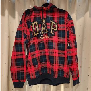 GAP - DAP GAPロゴ プレイド パーカー フーディーの通販 by テルム