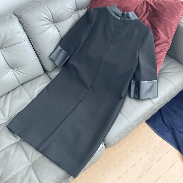 14.15.AW■未使用■グッチワンピース/モックネック/ラムレザー ジャージー 14.15.AW■未使用■グッチワンピース/モックネック/ラムレザー ジャージー