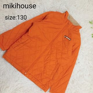 ミキハウス(mikihouse)のmikihouse ミキハウス　中綿ジャケット　ワンポイント　フリース　130(ジャケット/上着)