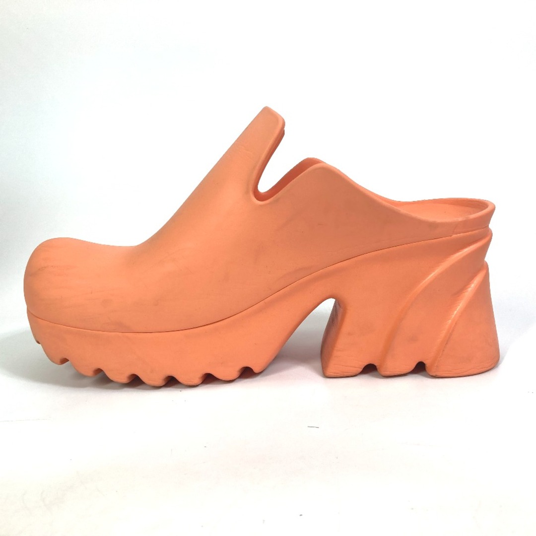 ボッテガヴェネタ BOTTEGA VENETA プラットフォーム 667153 RUBBER FLASH 靴 サンダル ラバー PAPAYA オレンジ