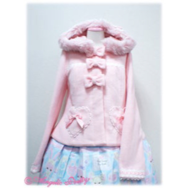 Angelic Pretty リリカルバニーショートコート ピンク 人気の雑貨が ...