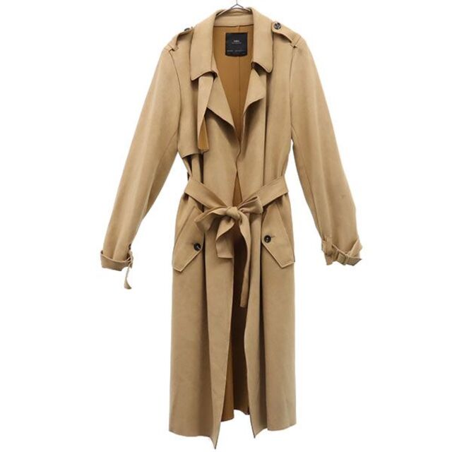 ZARA - ザラ トレンチコート XS ベージュ ZARA フェイクスエード