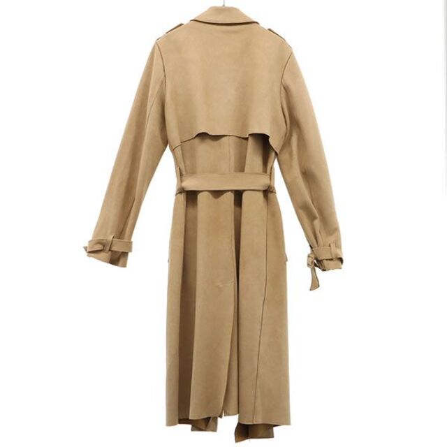 ZARA - ザラ トレンチコート XS ベージュ ZARA フェイクスエード