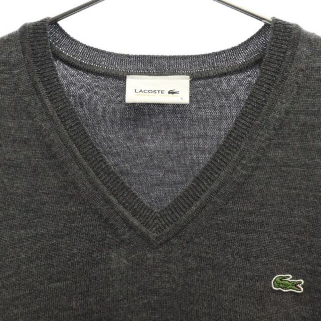 【超美品】ラコステ　ワンポイント刺繍　ニット　LACOSTE