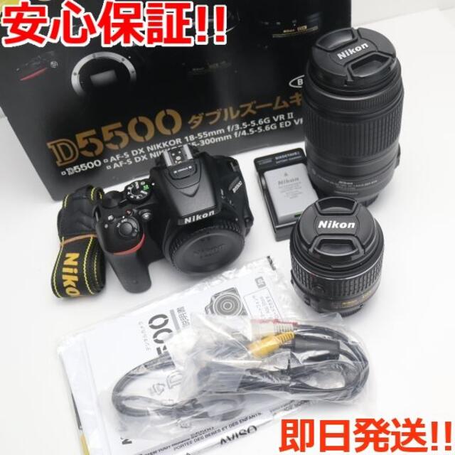 Nikon - 超美品 D5500 ダブルズームキット ブラック