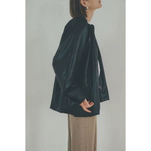 na様専用!CLANE EGG FAKE LEATHER JACKET お得に買い物できます 37