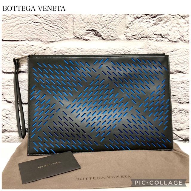 Bottega Veneta - 【お買い得】BottegaVeneta 本革パーフォレーテッド クラッチバッグ