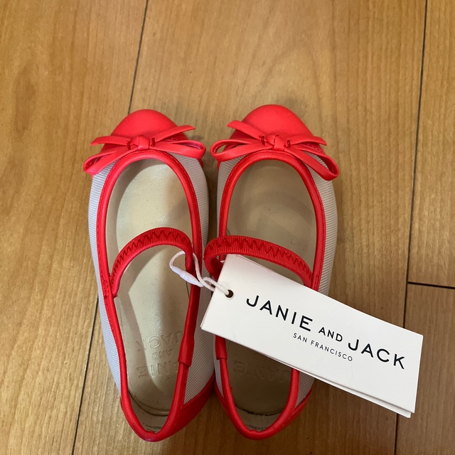 新品未使用♡JANIE AND JACK 赤　ベビーシューズ