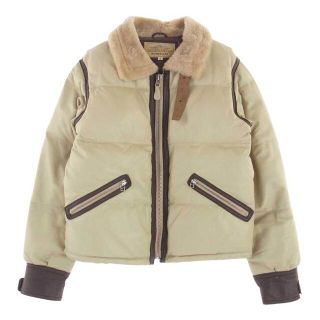 AVIREX アヴィレックス レザージャケット 6151117 MOUTON RIDERS JACKET ムートン ライダース ジャケット ライトブラウン系 L