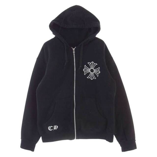 超可爱の CHプラス ダガージップ パーカー クロムハーツ（原本無） HEARTS CHROME Hearts Chrome プリント L【中古】  ブラック系 パーカー ジップ パーカー