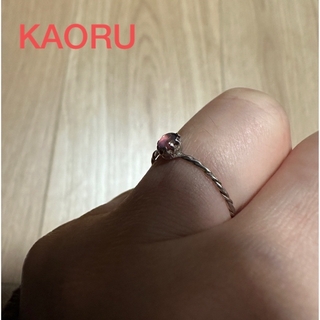 カオル(KAORU)のKAORU キャンディリング　シルバー　ピンクトルマリン　12号(リング(指輪))