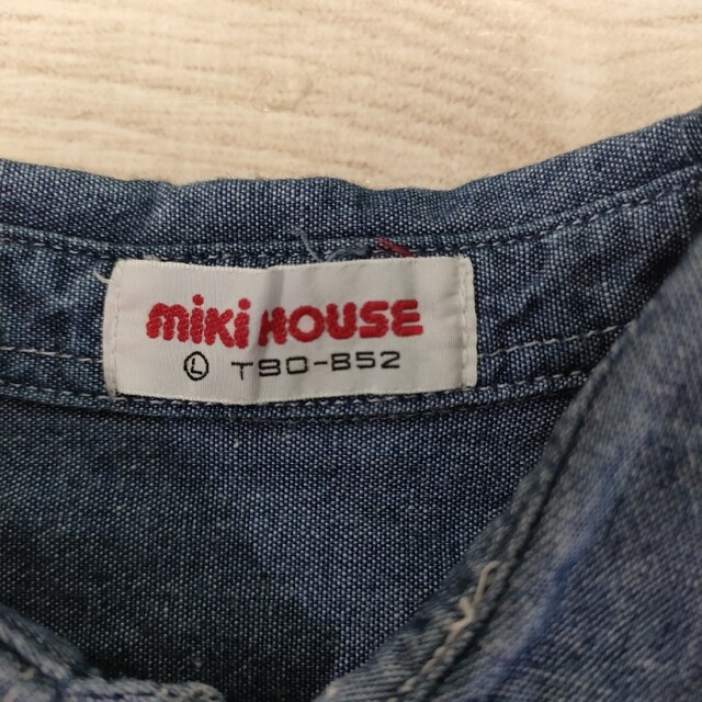 mikihouse(ミキハウス)のミキハウス　デニムシャツ　90センチ キッズ/ベビー/マタニティのキッズ服男の子用(90cm~)(ブラウス)の商品写真