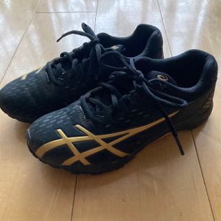 レーザービーム(LAZERBEAM（ASICS）)の【100円引き対象】アシックス　レーザービーム　スニーカー　黒　22.5センチ(スニーカー)