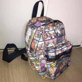 レスポートサック ミニオンコラボ ミニリュック バックパック コミック柄