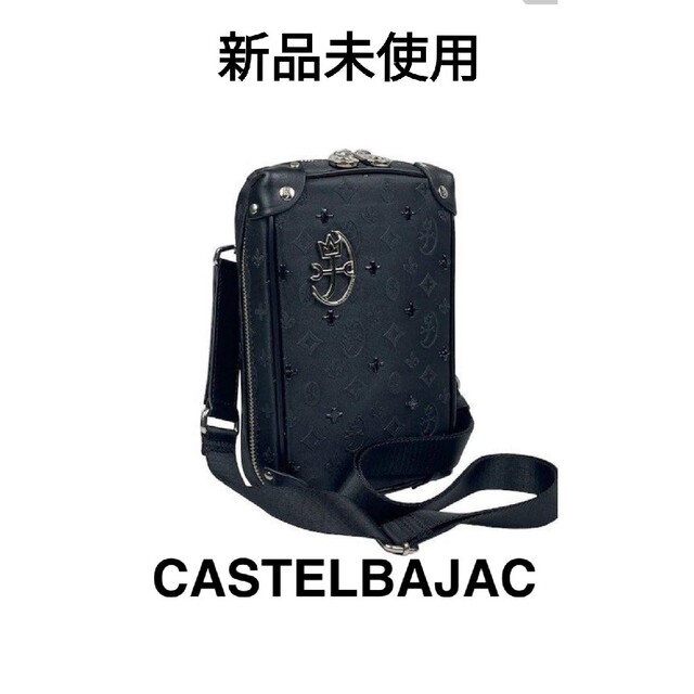 カステルバジャック CASTELBAJAC 縦長 ショルダーバッグ 黒