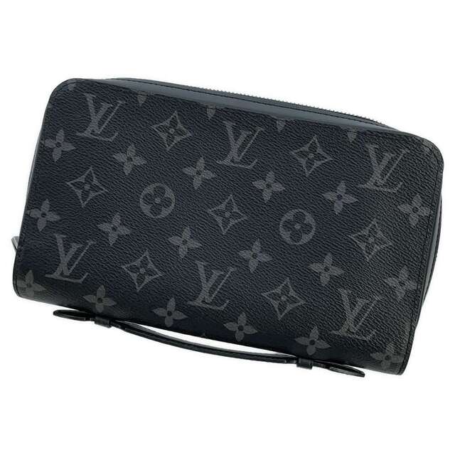 LOUIS VUITTON - ルイヴィトン 長財布 モノグラム・エクリプス ジッピーXL M61698 LOUIS VUITTON 財布 メンズ 黒