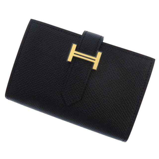 激安大特価!】 Hermes 黒 名刺入れ HERMES U刻印 ヴォーエプソン