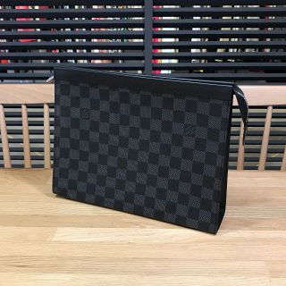 ルイヴィトン(LOUIS VUITTON)の新品同様 ルイヴィトン 現行 ダミエグラフィット ポシェットヴォワヤージュMM(セカンドバッグ/クラッチバッグ)