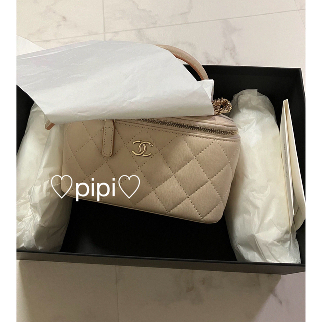 完売】 CHANEL 新作 シャネル ヴァニティ バニティ バイカラー トップ