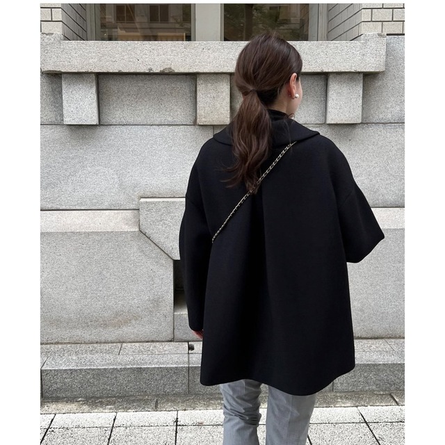 ohga 黒ツイードコート Mサイズ smcint.com