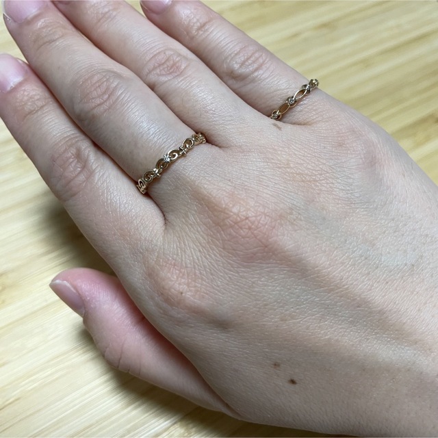 agete(アガット)のagete k10透かしリング レディースのアクセサリー(リング(指輪))の商品写真