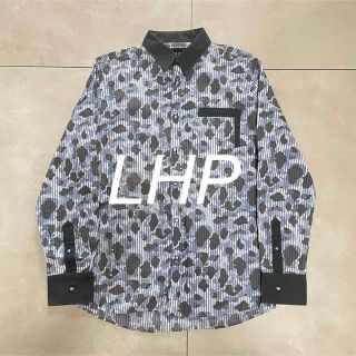 エルエイチピー(LHP)のブランド古着  L.H.P ストライプカモフラージュシャツ(シャツ)