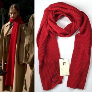 COMOLI - OUAT 22AW OFFICE SCARF 大判 マフラー ストール REDの通販