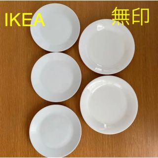 ムジルシリョウヒン(MUJI (無印良品))の【無印】【IKEA】プレート 5枚セット ホワイト 白(食器)