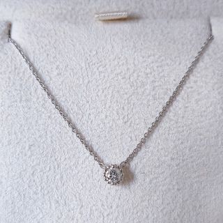 スタージュエリー(STAR JEWELRY)のスタージュエリー ダイヤモンド ネックレス Pt950 0.10ct 2.1g(ネックレス)