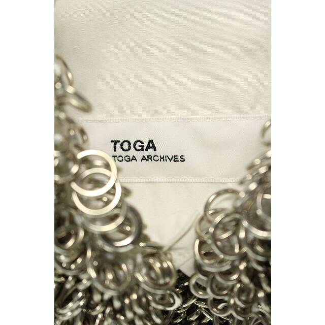 TOGA(トーガ)のトーガ ARCHIVES Metal cotton shirt TA01-FJ020 マルチリング装飾コットン長袖シャツ レディース 36 レディースのトップス(シャツ/ブラウス(長袖/七分))の商品写真