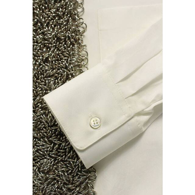 トーガ ARCHIVES Metal cotton shirt TA01-FJ020 マルチリング装飾コットン長袖シャツ レディース 36