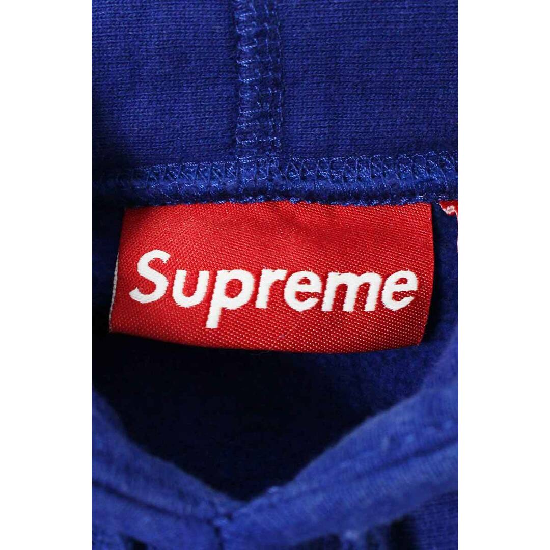 シュプリーム 08AW Box Logo Pullover Royal ボックスロゴプルオーバーロイヤルパーカー メンズ M