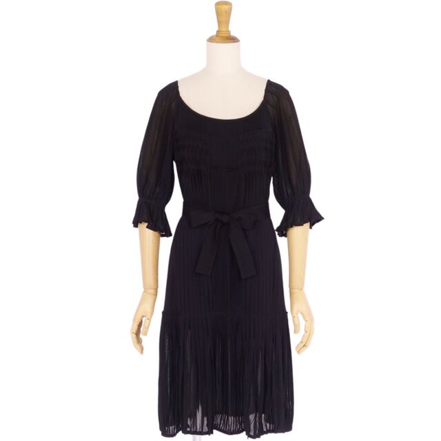 美品 イヴサンローラン Yves Saint Laurent ワンピース ドレス 半袖
