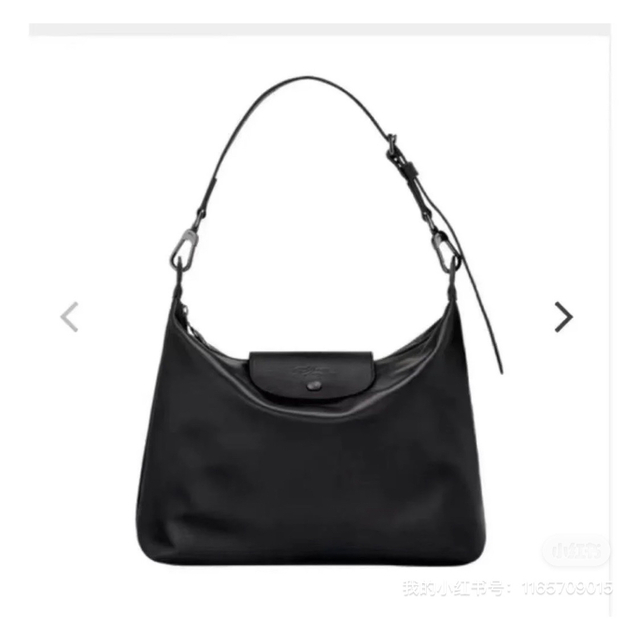高い素材】 LONGCHAMP ロンシャン ショルダーバック 黒 - ショルダー
