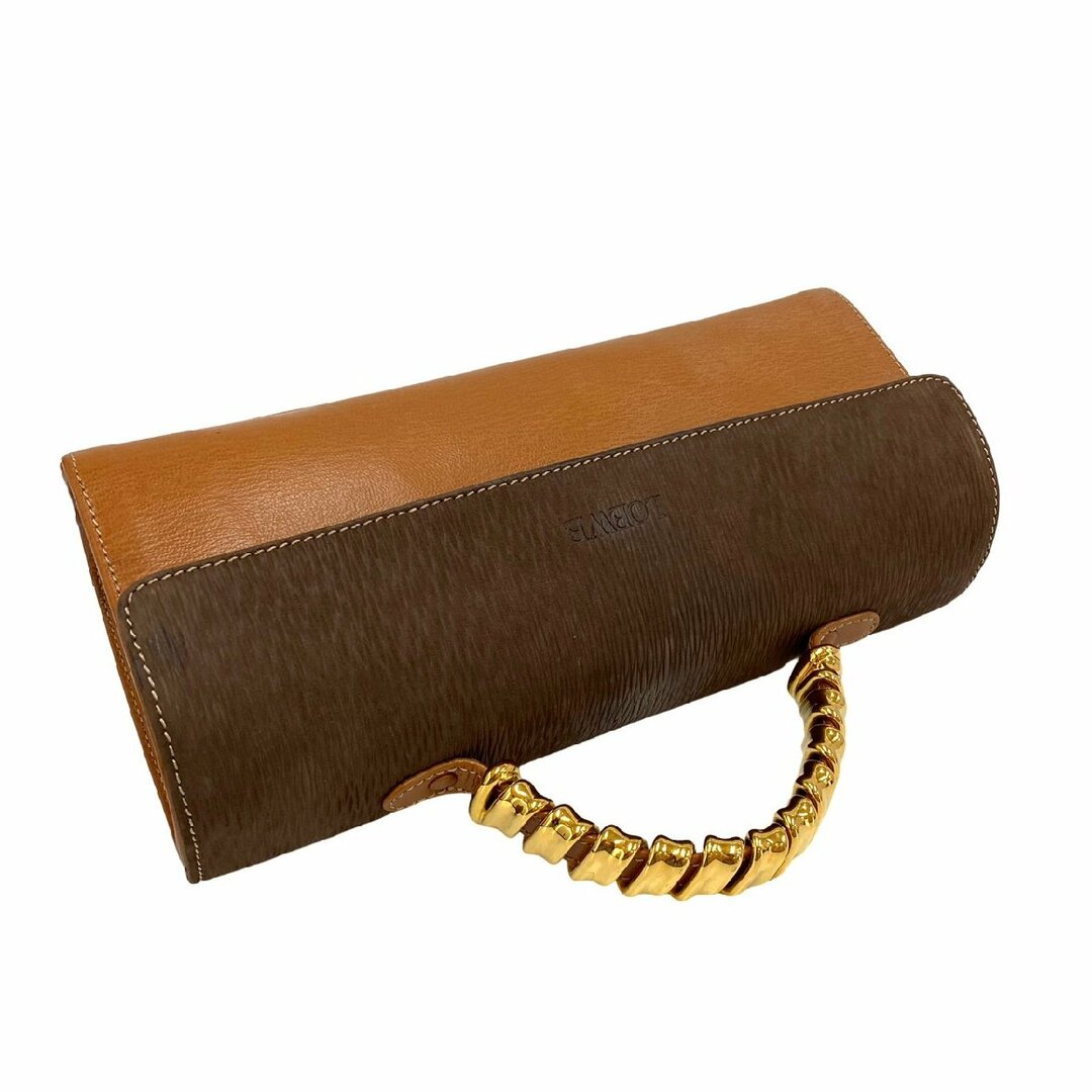 極 美品 保存袋付 LOEWE ロエベ ベラスケス ツイスト 金具 レザー 本革