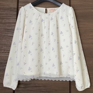 シェリエットバイプライムパターン(Cherite by PRIME PATTERN)のCherite プライムパターン　花柄シフォンブラウス　とろみ生地(シャツ/ブラウス(長袖/七分))