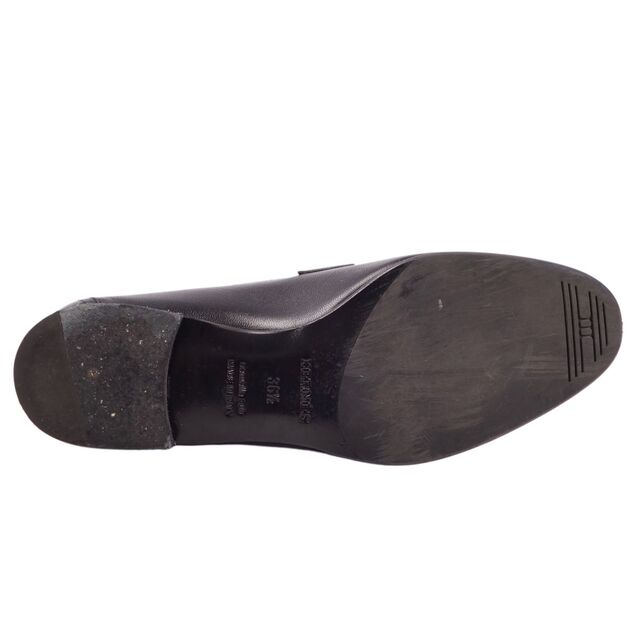 美品 エルメス HERMES ローファー PARIS パリ コンスタンス パンプス レザーシューズ レディース 靴 イタリア製 36.5(23.5cm相当) ブラック