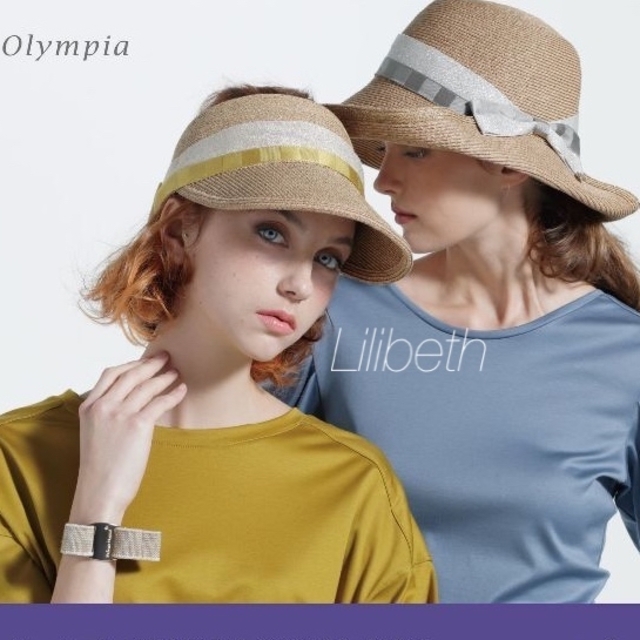 Athena New York(アシーナニューヨーク)のOLYMPIA ハット & アガットK18パールダイヤモンドネックレス レディースの帽子(麦わら帽子/ストローハット)の商品写真