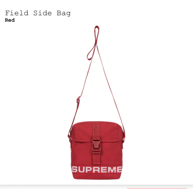 【新品】SUPREME23SS Field Side Bag レッド