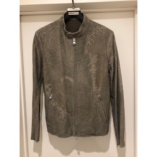 良品バックラッシュ19SSカンガルースエードニベ製品洗シングルライダースL-