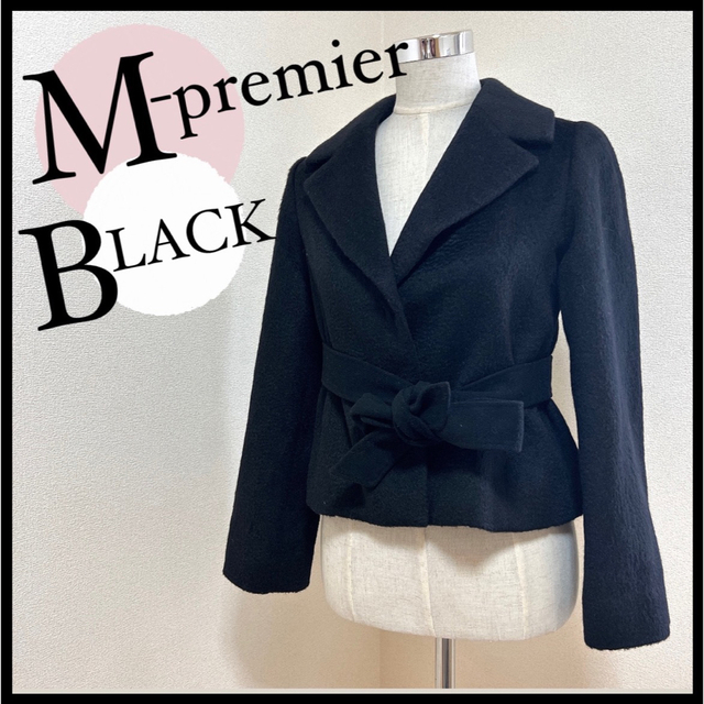 M-premier BLACK エムプルミエブラック M ノーカラージャケット